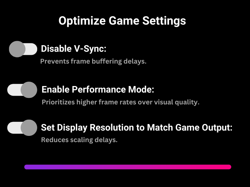 Controller Optimizing Settings